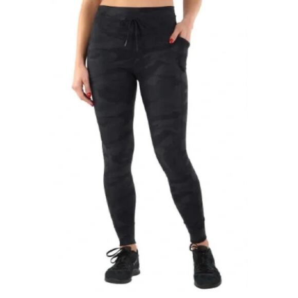 Spyder Active Black Camo Print Jogger Leggings Size‎ XL - Picture 1 of 6